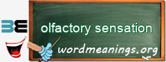 WordMeaning blackboard for olfactory sensation